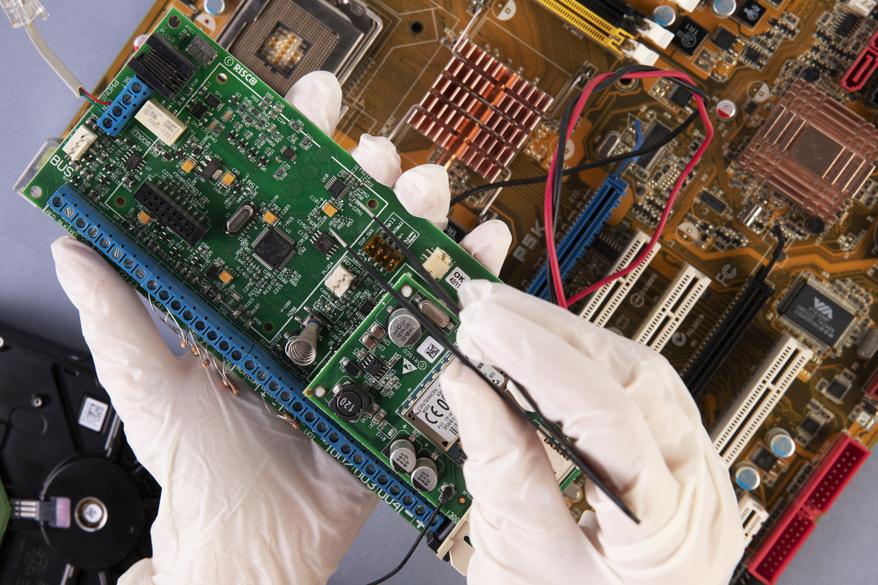 Hardware components background