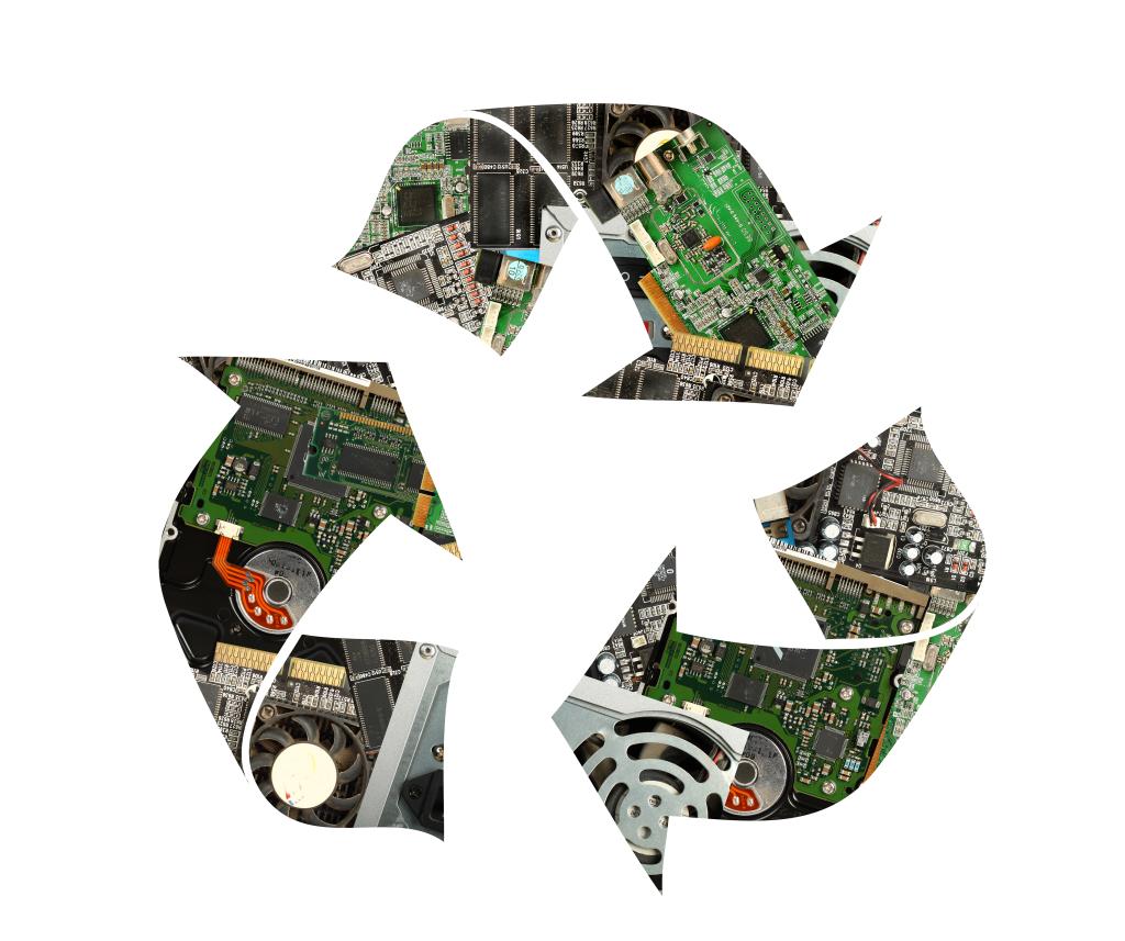 Professional e-waste recycling facility with electronic waste sorting and IT asset disposition services in South Africa
